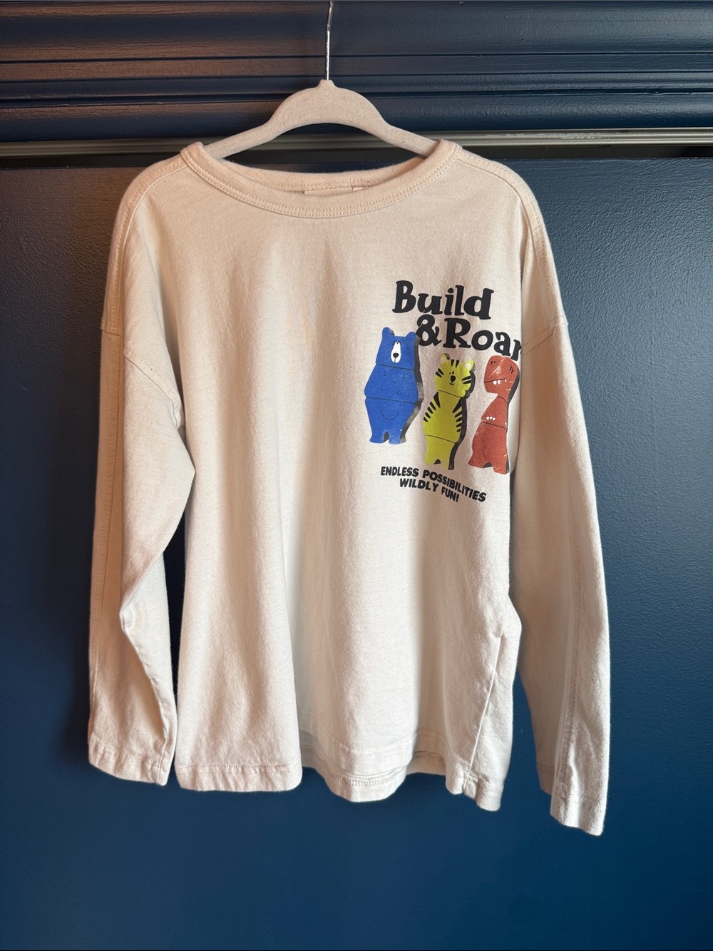 Zara Cream Long-Sleeve Tee Bear Boys TShirt